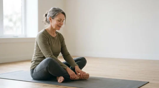 Pratique sereine de postures de Hatha yoga pour la régulation de la tension artérielle et le bien-être cardiovasculaire