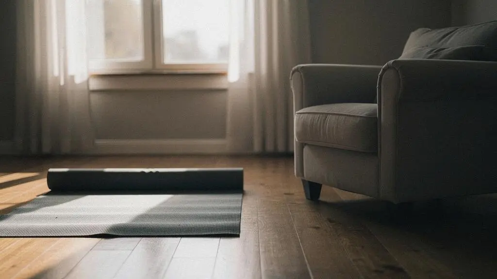 Composition symbolique évoquant le choix entre une pratique de yoga apaisante et un accompagnement médical face à une crise d'angoisse